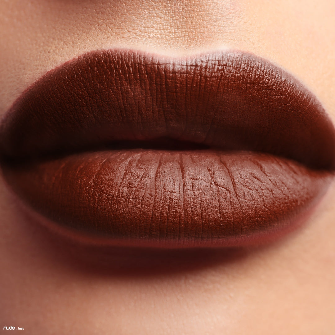 chocolate rose lipstick from Nude by Lust-Icon Haircare and Beauty-2