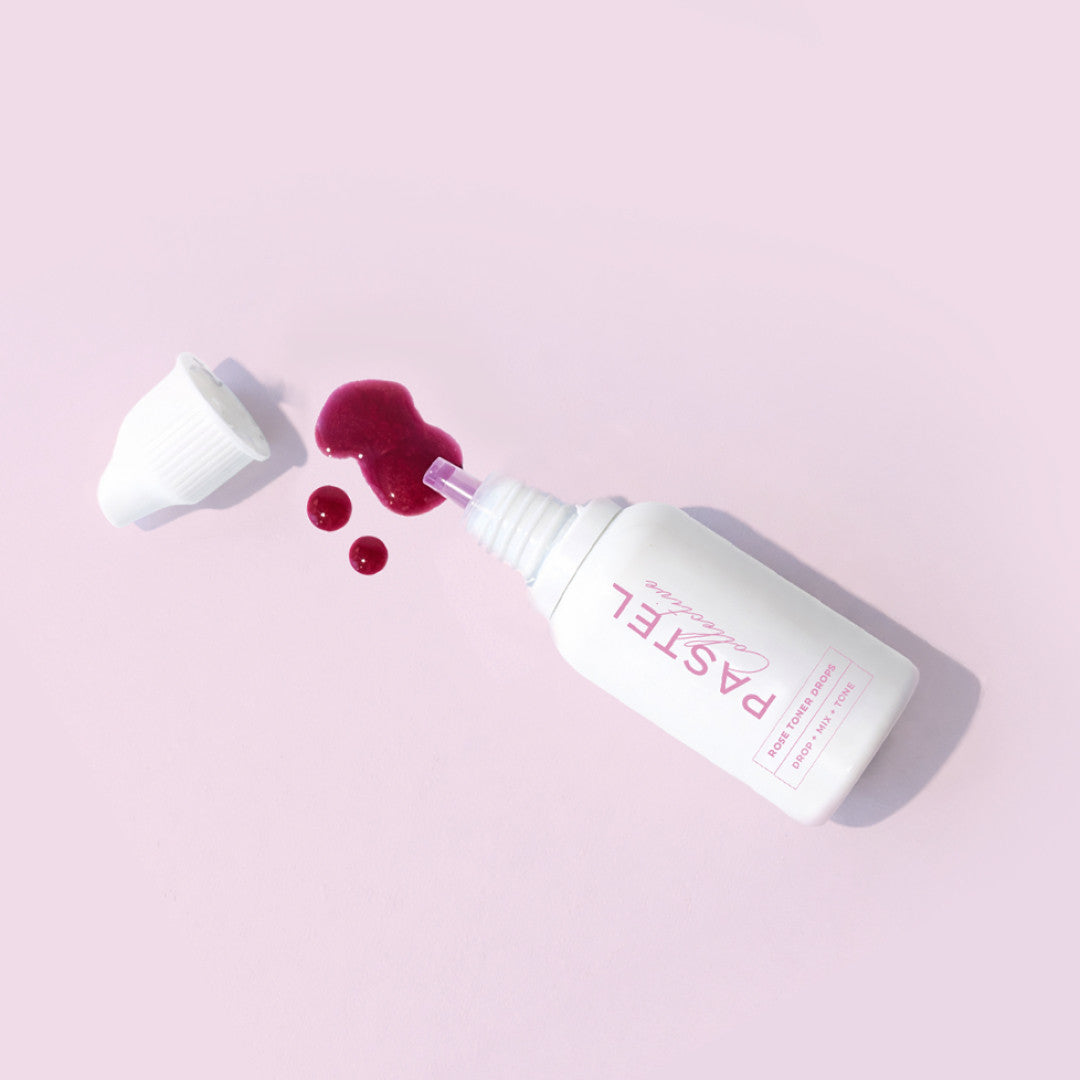 Pastel Collective Rose Toner Drops colour and results - Icon Haircare & Beauty