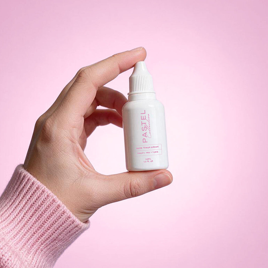 Pastel Collective Rose Toner Drops application - Icon Haircare & Beauty