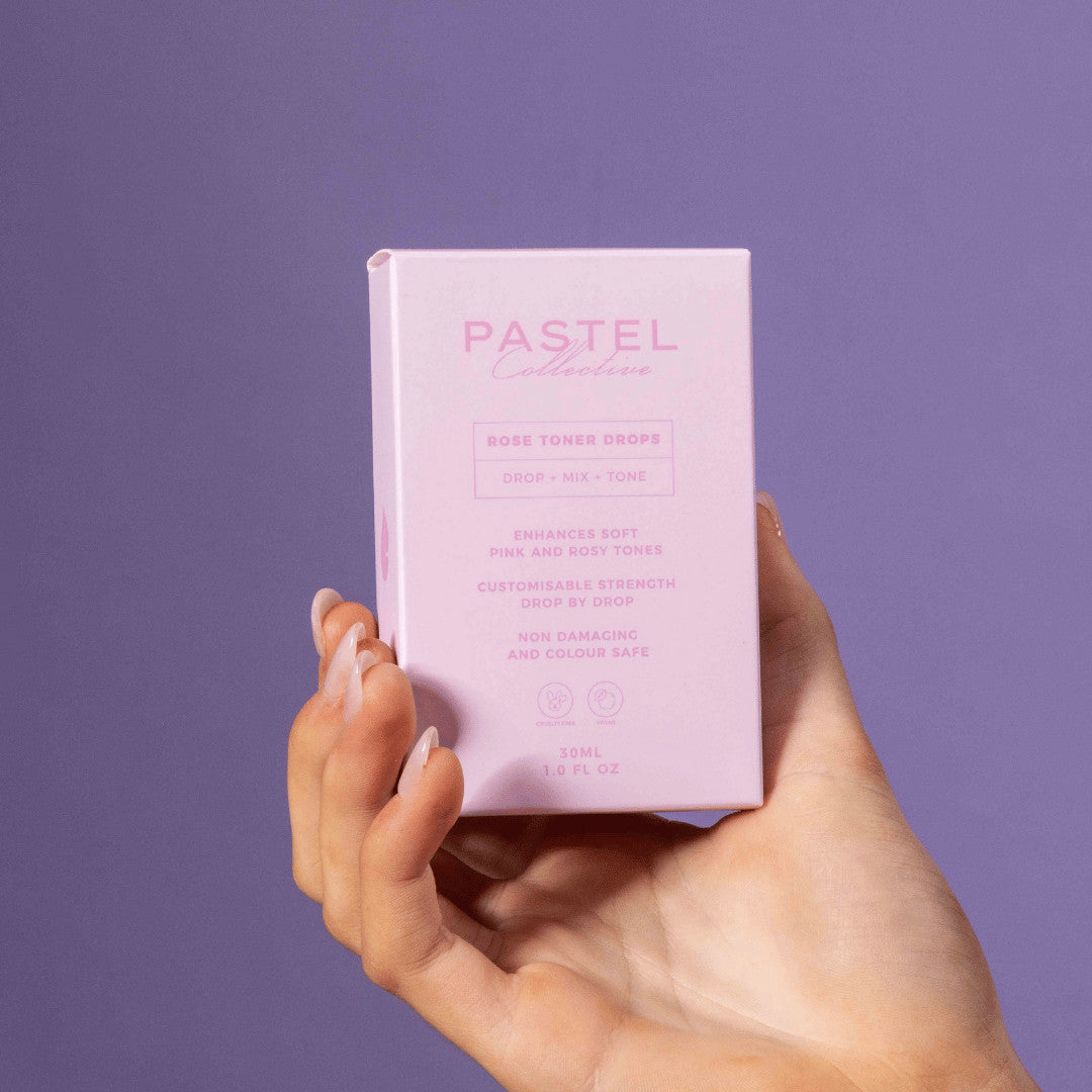 Pastel Collective Rose Toner Drops product shot - Icon Haircare & Beauty