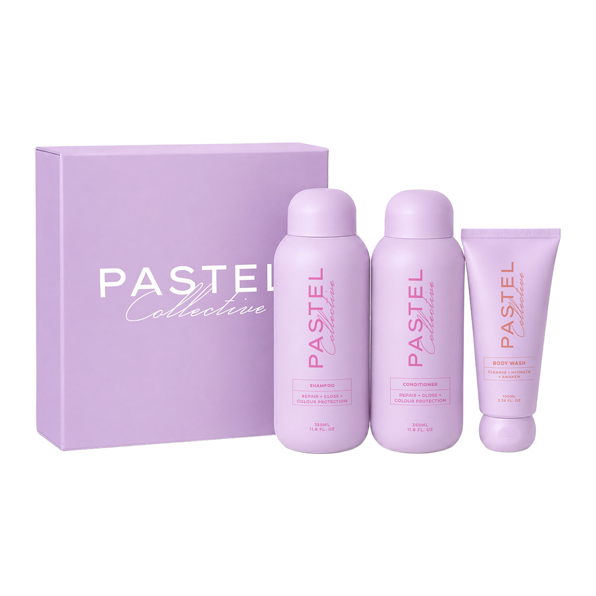 Pastel Collective Repair, Gloss & Colour Protection + Body Wash Gift Set