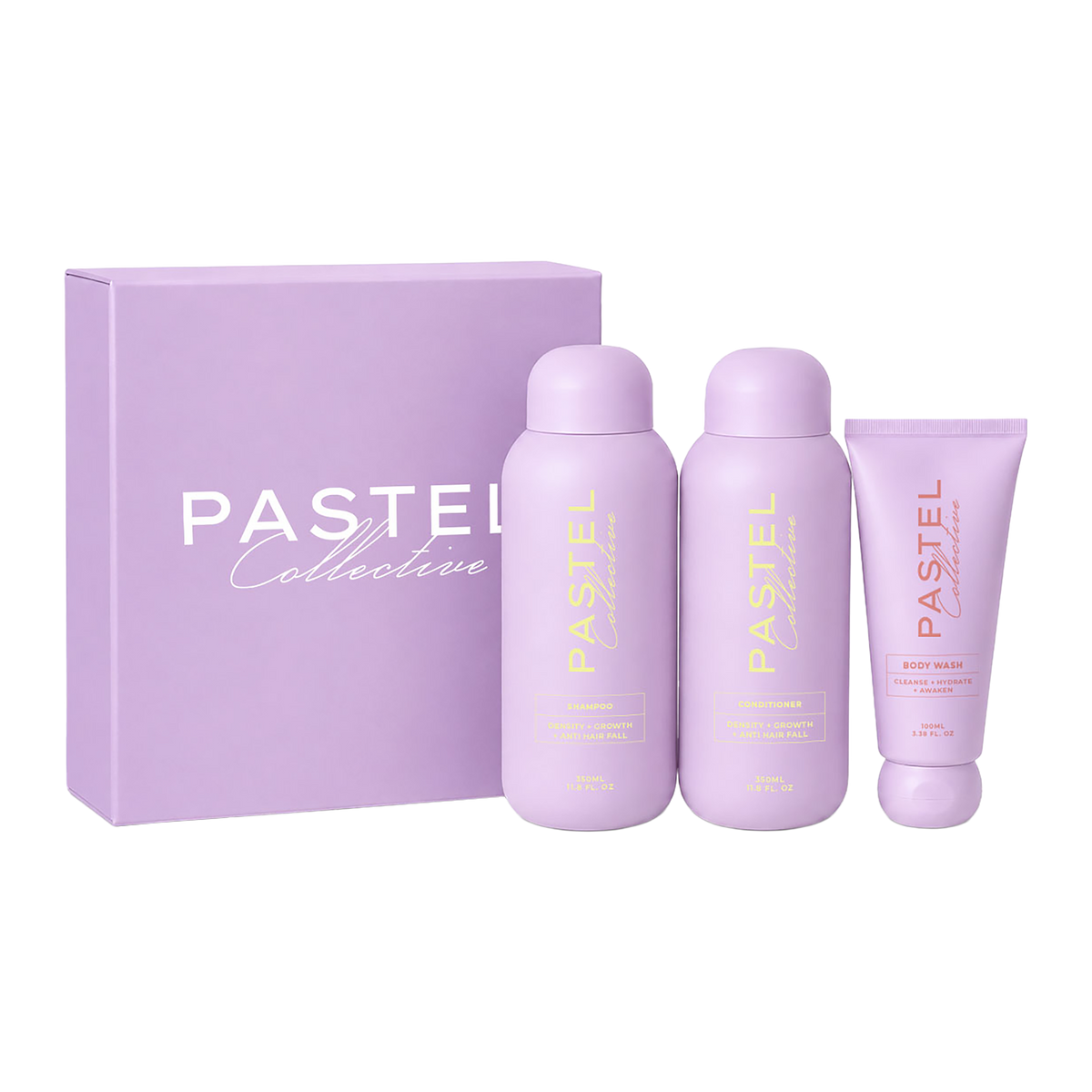 Pastel Collective Density, Growth & Anti-frizz + Body Wash Gift Set