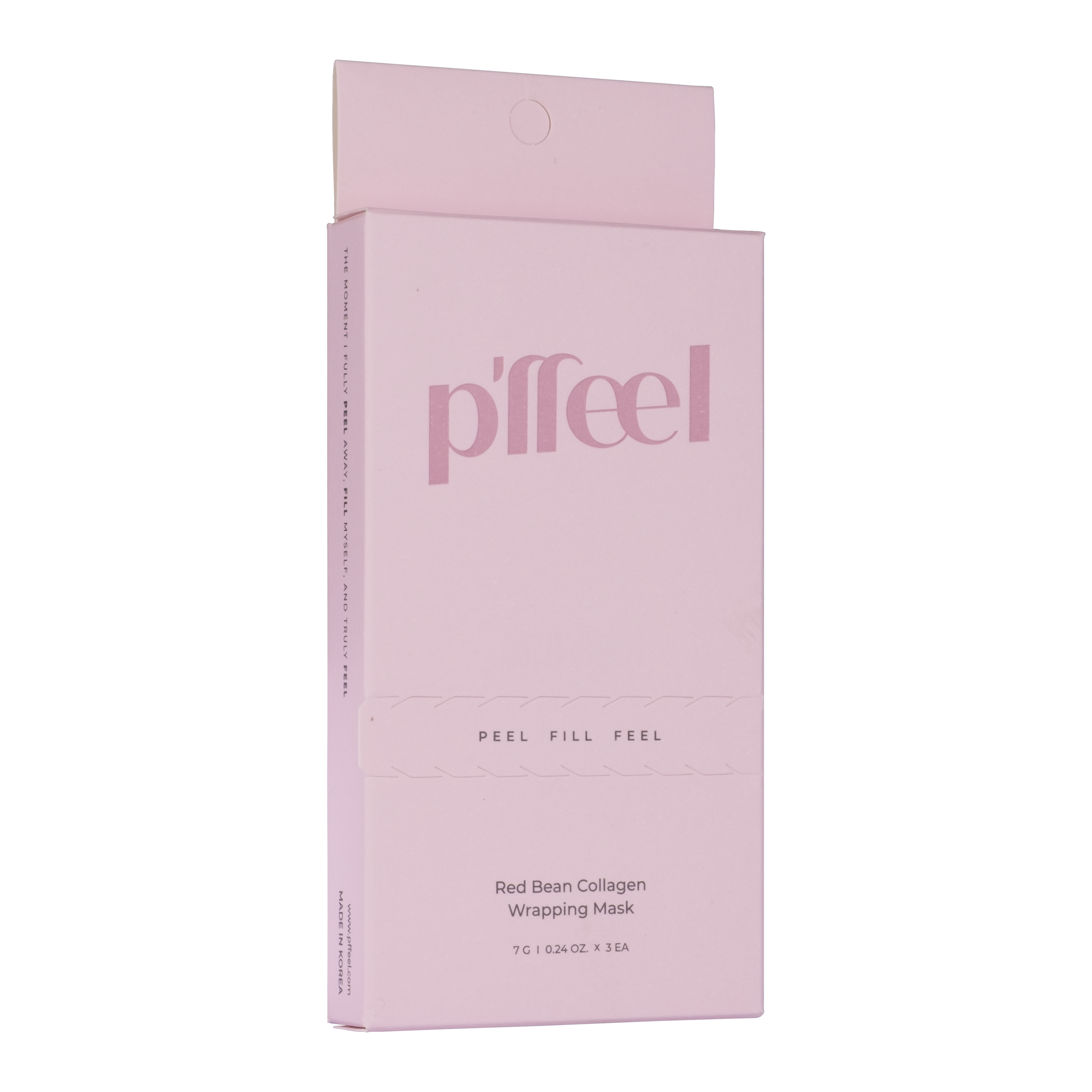 P'ffeel Red Bean Collagen Wrapping Mask Mini Kit 7g x3