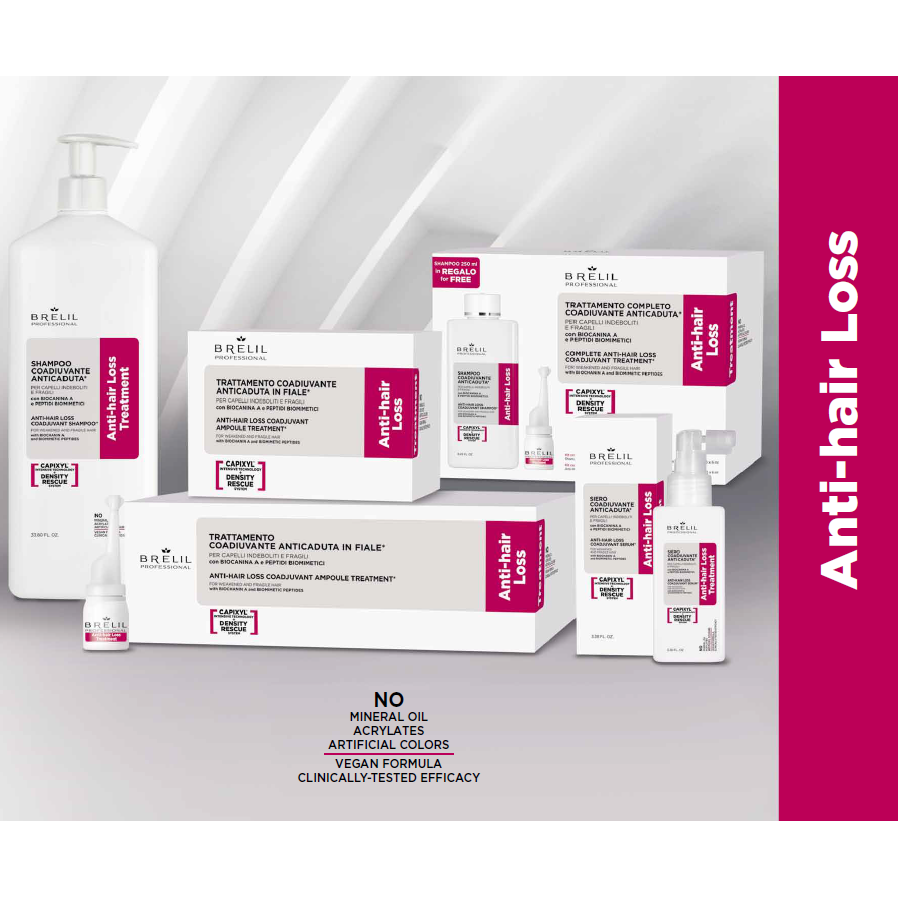 Brelil Anti Hair Loss Vial (10 x 6ml)-Icon Haircare and beauty NZ-2