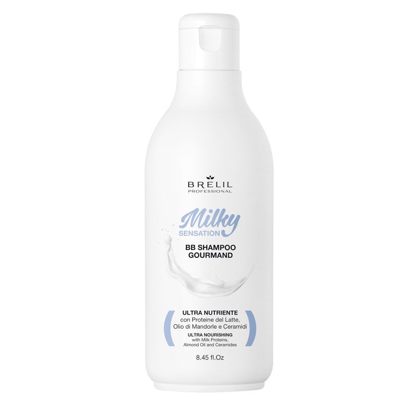 Brelil Milky Sensation BB Shampoo Gourmand 250ml-Icon Haircare and beauty NZ-1