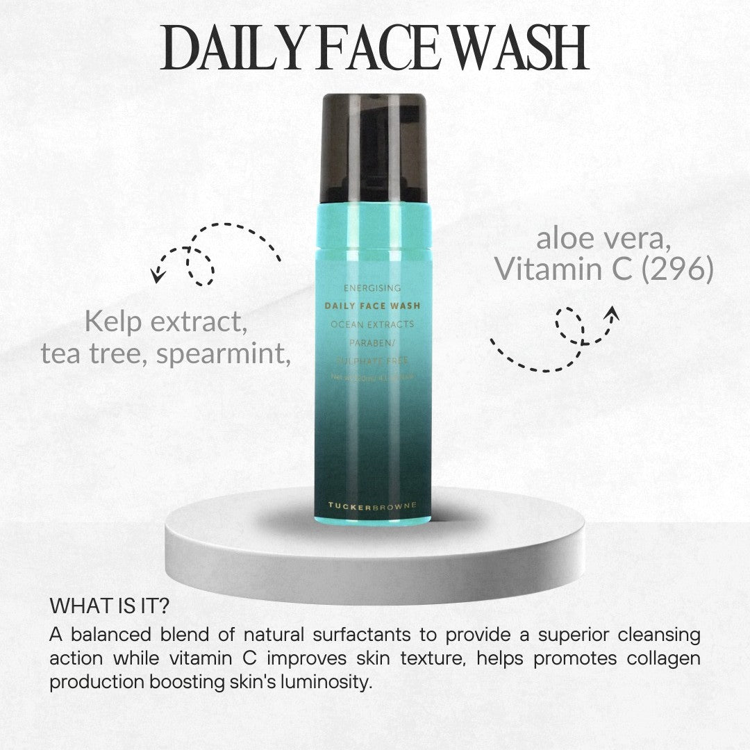 Tucker Browne Daily Face Wash 300ml-Icon Haircare and beauty NZ-4