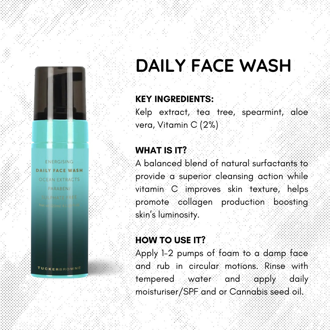 Tucker Browne Daily Face Wash 300ml-Icon Haircare and beauty NZ-5
