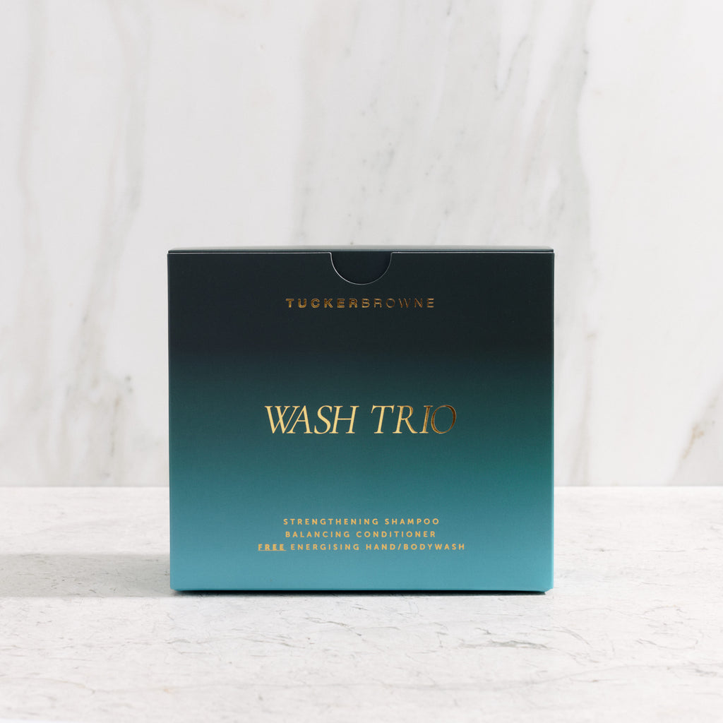 Tucker Browne Daily Wash Trio 300ml gift set bottle - Icon Haircare & Beauty
