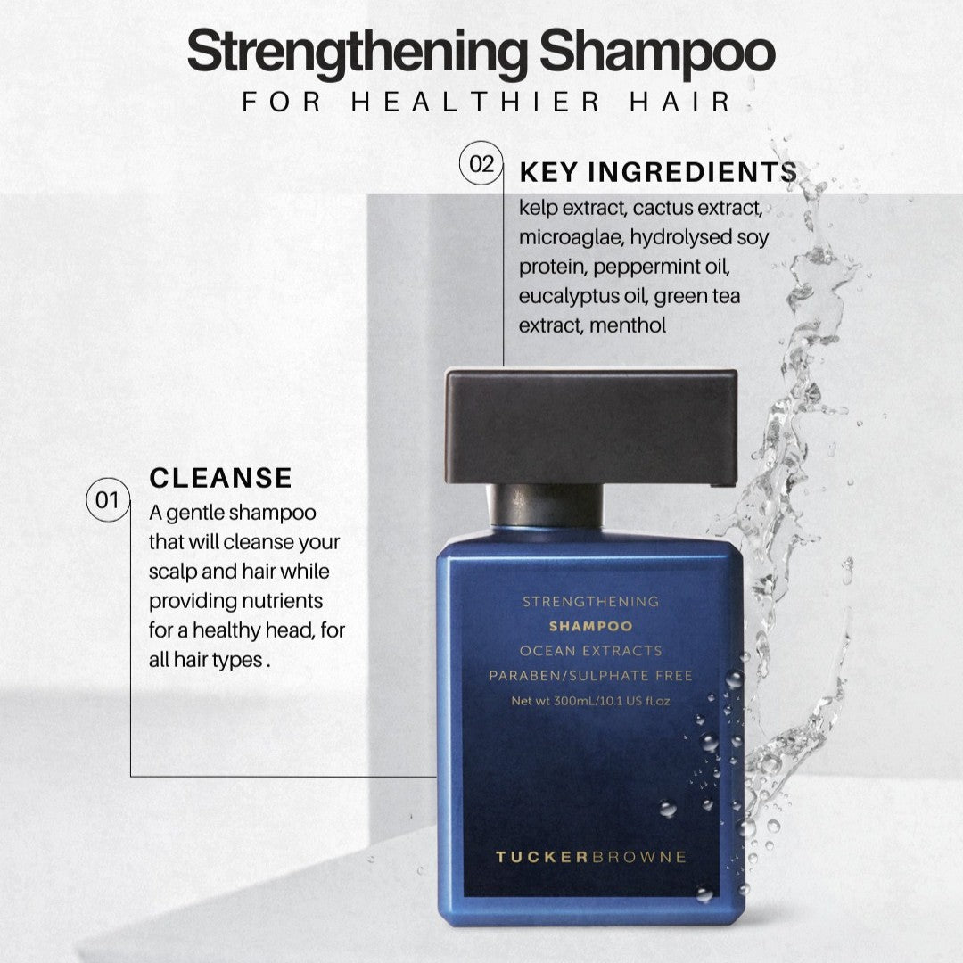 Tucker Browne Strengthening Shampoo 300ml-Icon Haircare and beauty NZ-3