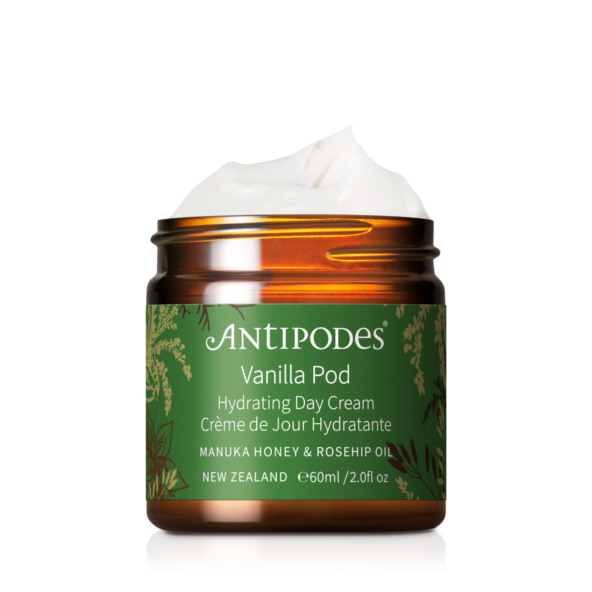 Antipodes Vanilla Pod Hydrating Day Cream 60ml on transparent background