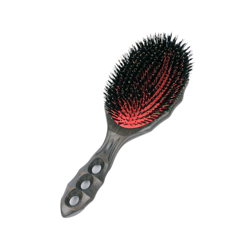 YS Park Tortoise Wood Air Vent Cushion Hairbrush - Pure Boar Bristle-Icon Haircare and beauty NZ-1