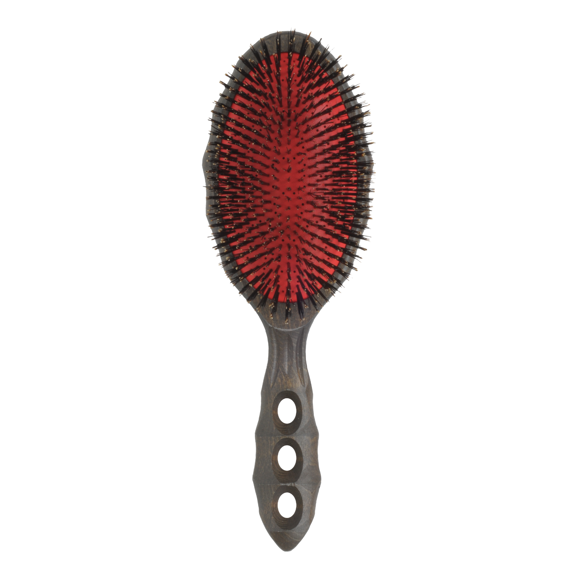 YS Park Tortoise Wood Air Vent Cushion Hairbrush - Pure Boar Bristle-Icon Haircare and beauty NZ-3