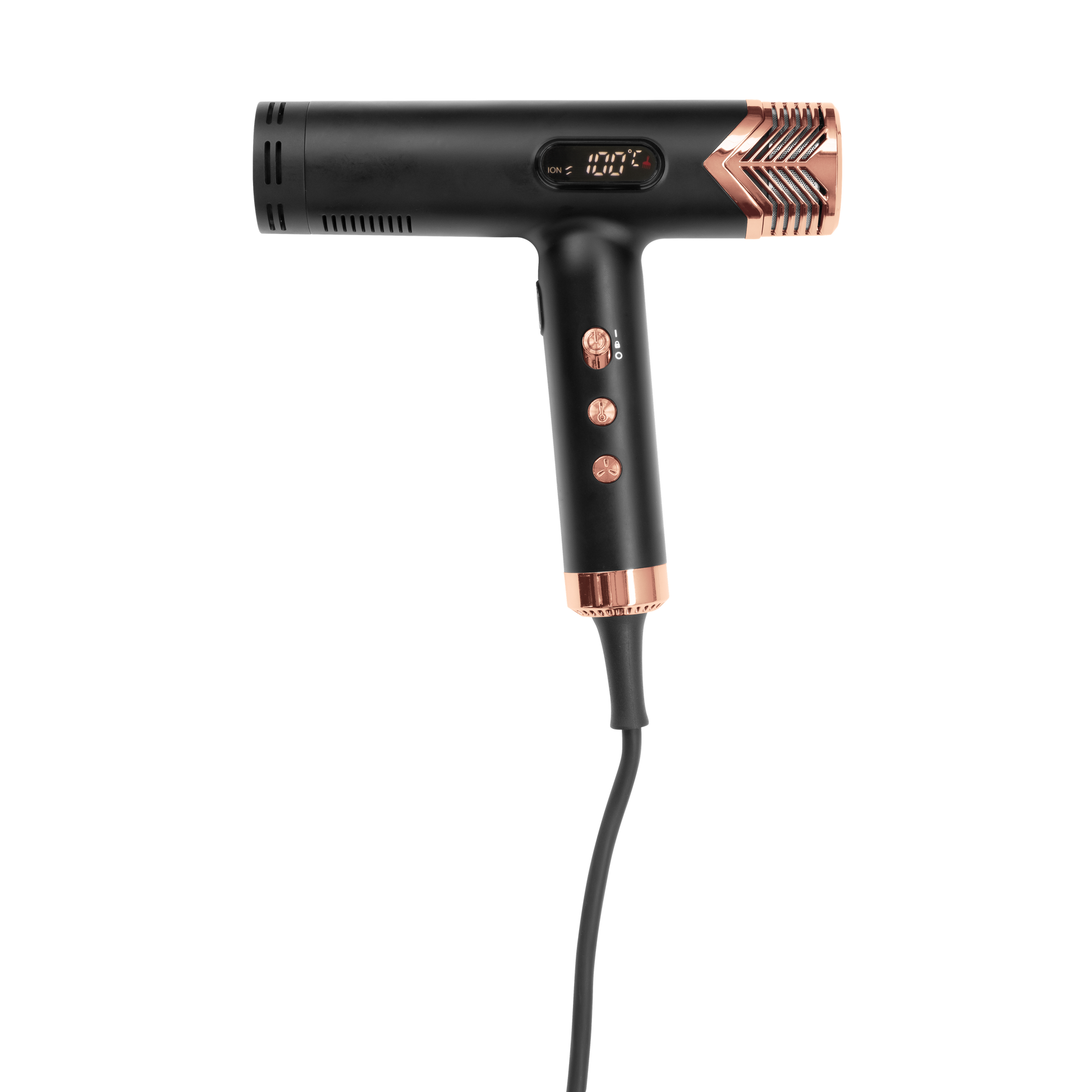 Yokubō Deluxe Hair Dryer - Black & Rose Gold-Icon Haircare and beauty NZ-1