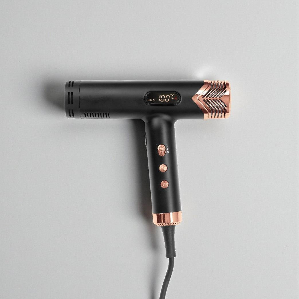 Yokubō Deluxe Hair Dryer - Black & Rose Gold-Icon Haircare and beauty NZ-2