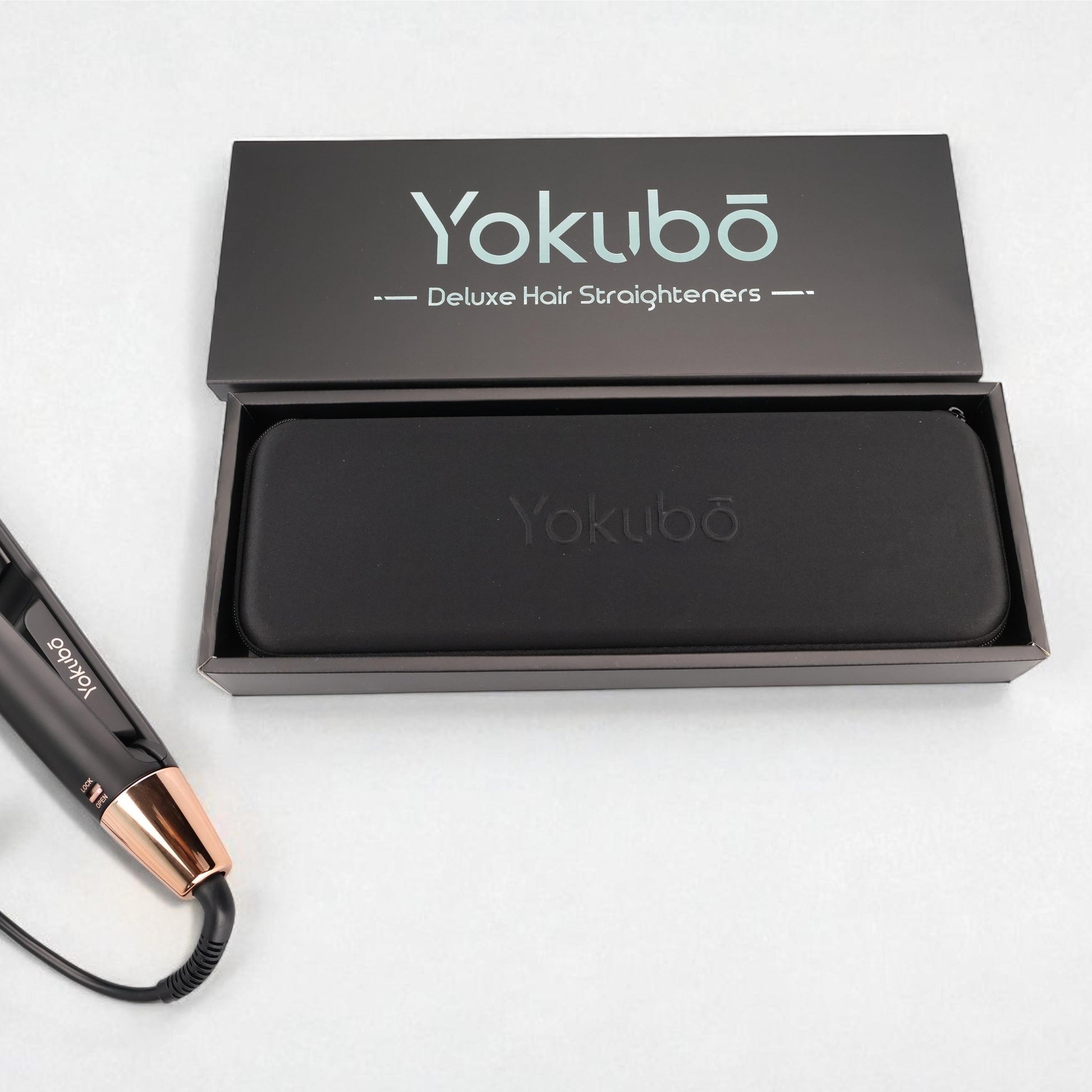 Yokubō Deluxe Hair Straightener - Black & Rose Gold-Icon Haircare and beauty NZ-2