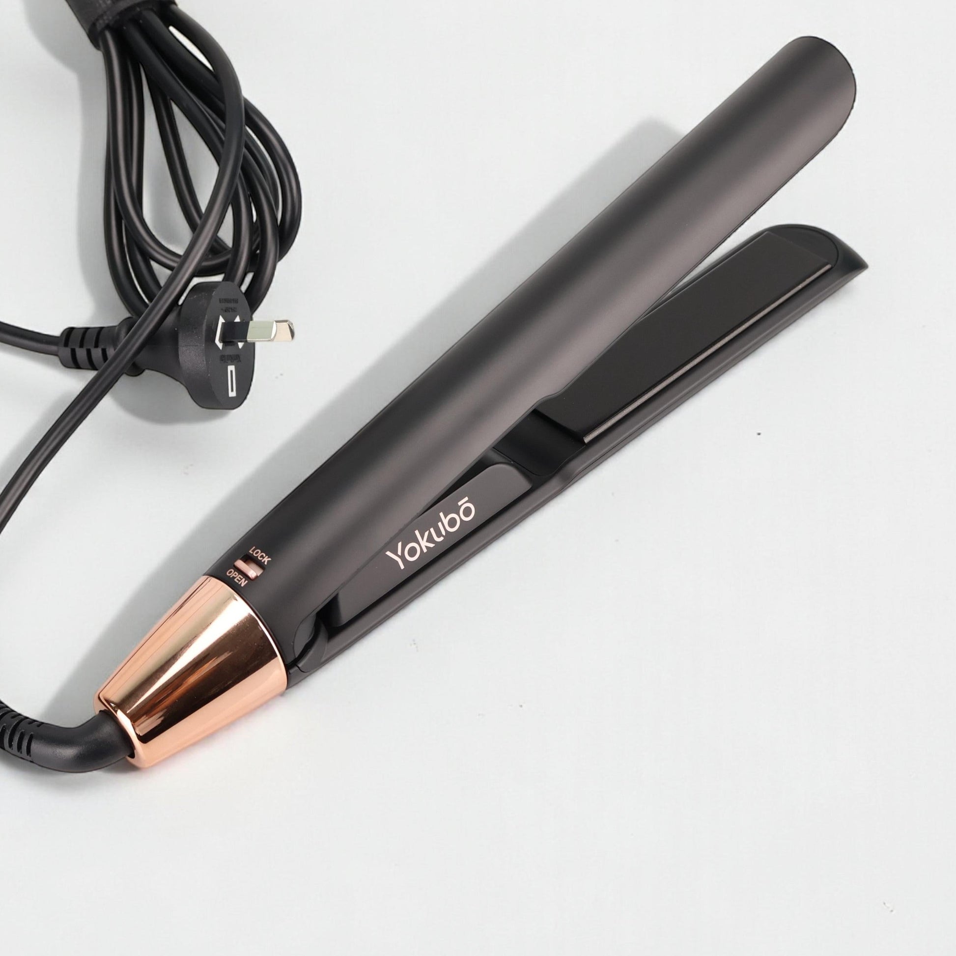 Yokubō Deluxe Hair Straightener - Black & Rose Gold-Icon Haircare and beauty NZ-3