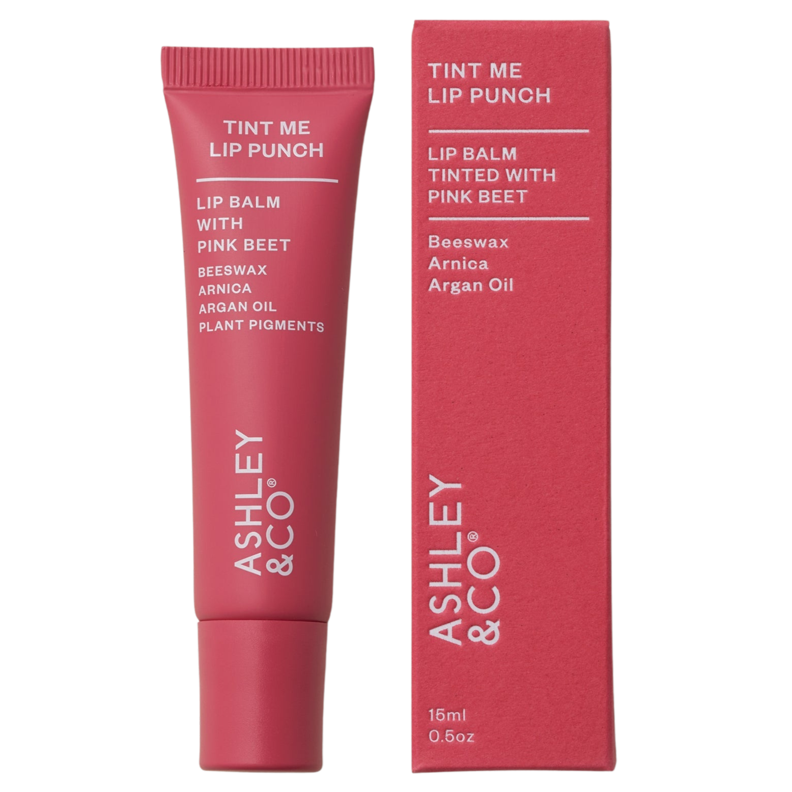 Ashley & Co Tint Me Lip Punch - Pink Beet 15ml 1 Icon Haircare and Beauty New Zealand