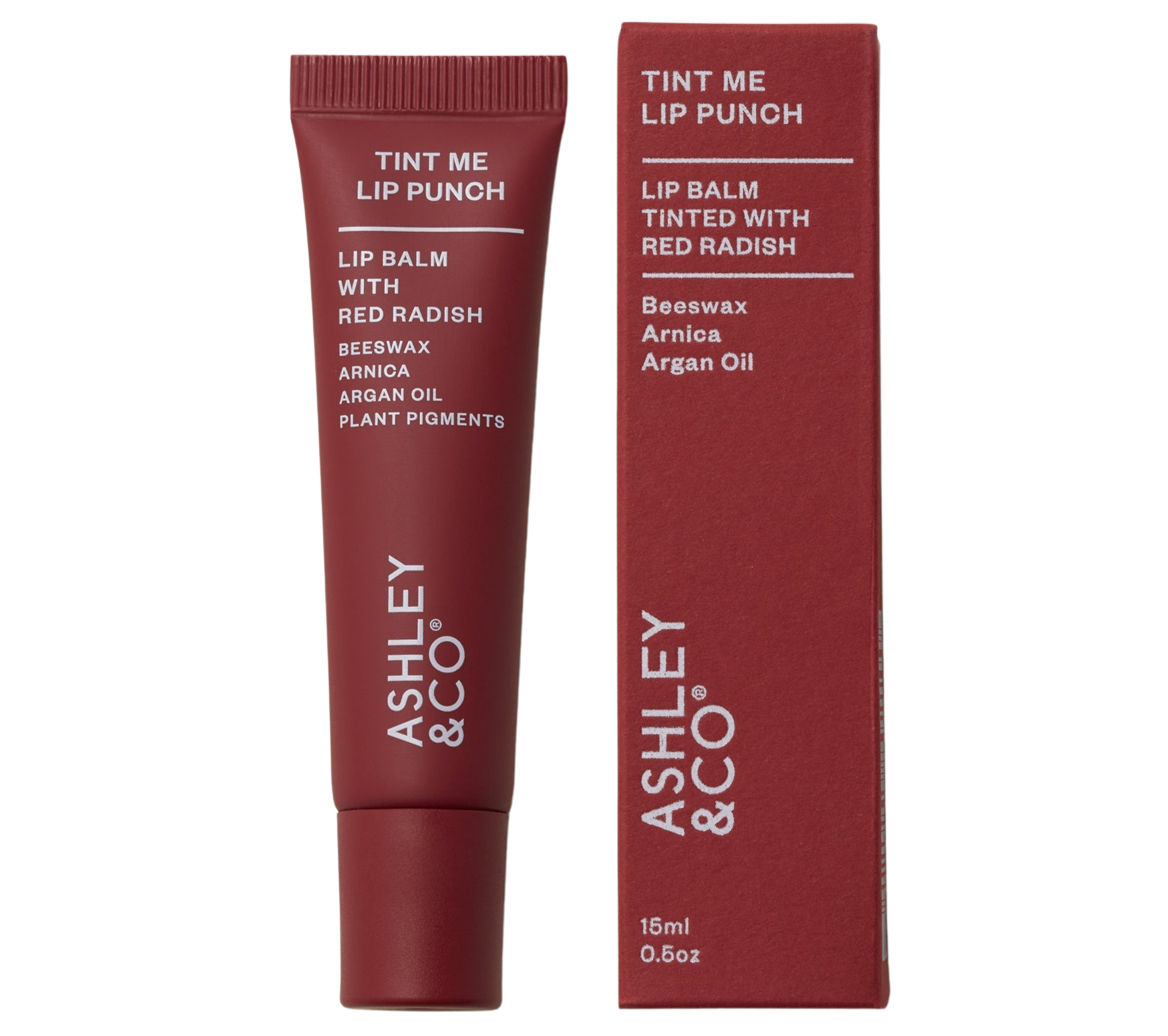 Ashley & Co Tint Me Lip Punch - Red Radish 15ml 1 Icon Haircare and Beauty New Zealand