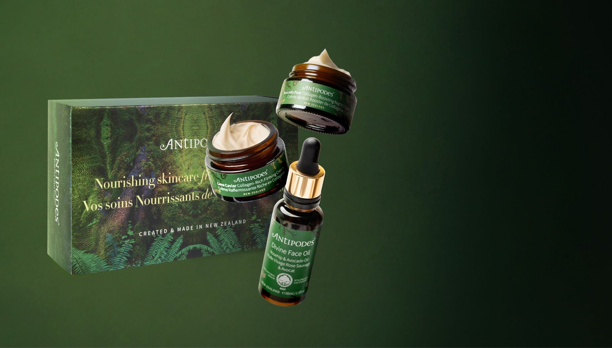 Antipodes Nourishing Skincare Gift Set NZ hero image