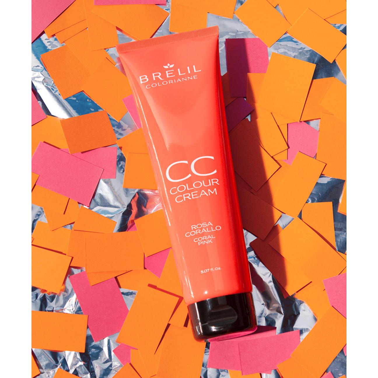 Brelil CC Colour Cream Coral Pink 150ml-Icon Haircare and beauty NZ-2