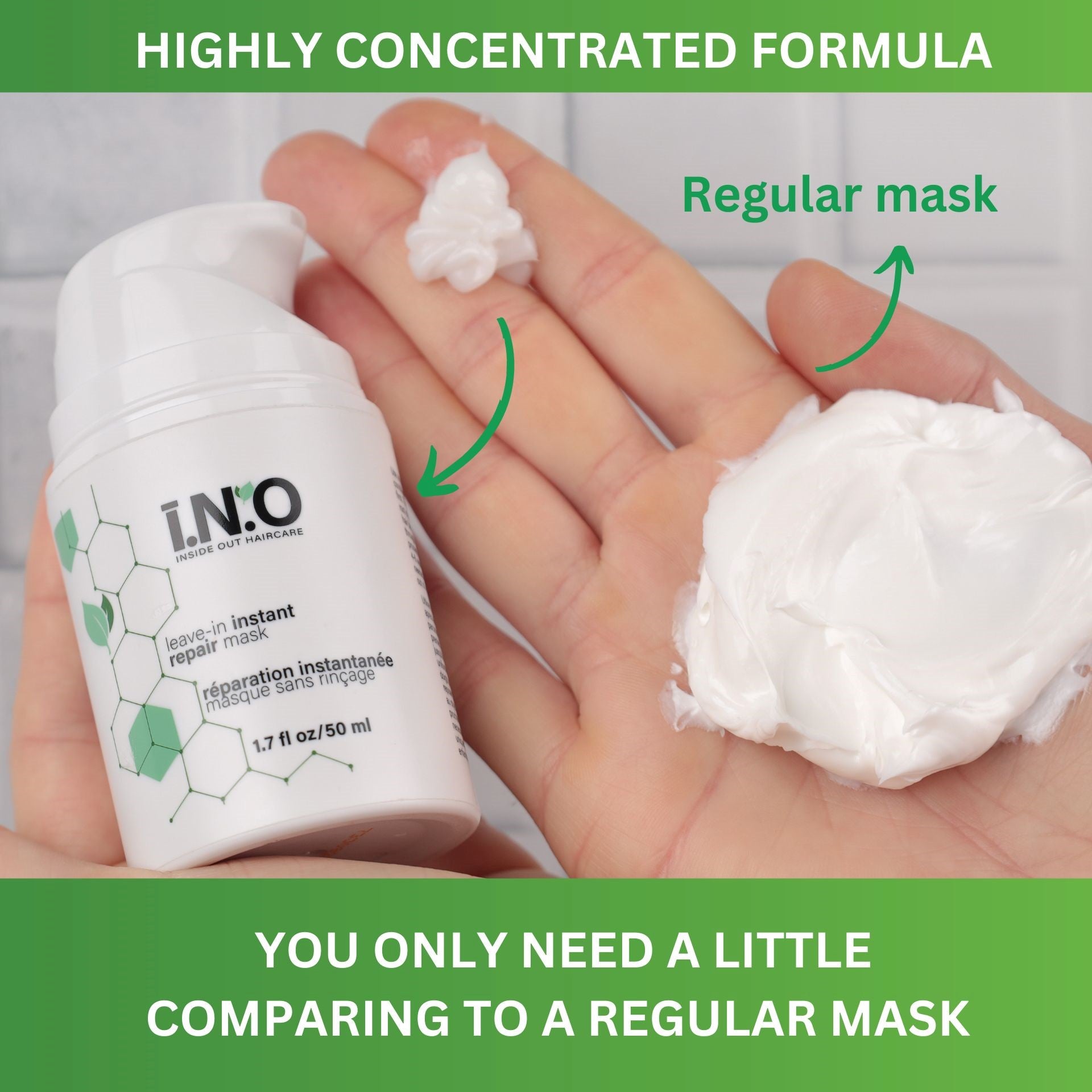i.N.O Leave In Instant Repair Mask 50ml-Icon Haircare and beauty NZ-5