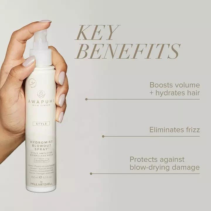 Paul Mitchell Awapuhi Hydromist Blow Out Spray 150ml-Icon Haircare and Beauty NZ-2