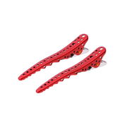 Y.S. PARK Shark Clips (Red) - 2 Pack