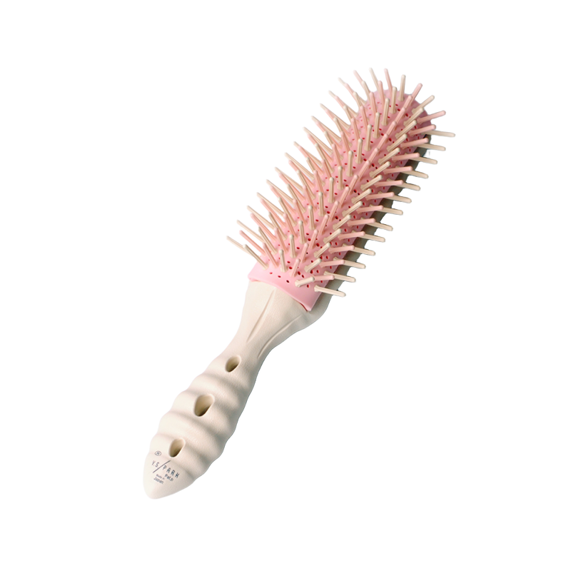YS Park Dragon Air Vent Styler Brush - White & Pink