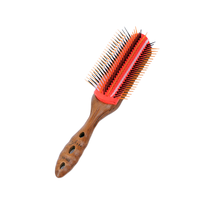 YS Park Pro Wood Styler 9 Row Hairbrush