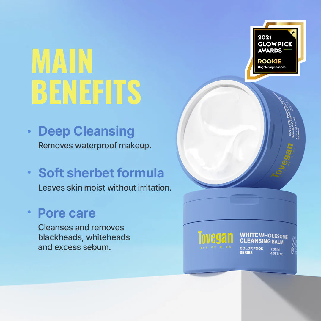 Tovegan White Wholesome Cleansing Balm 120ml