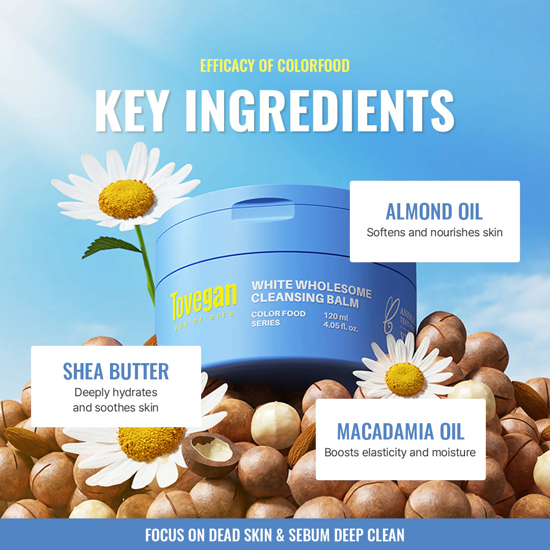 Tovegan White Wholesome Cleansing Balm 120ml